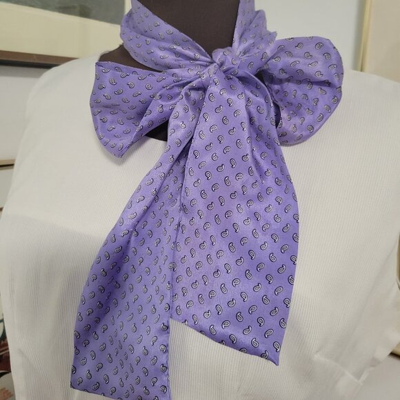 Vintage 100% Silk Scarf Tie or Headband - Picture 1 of 3